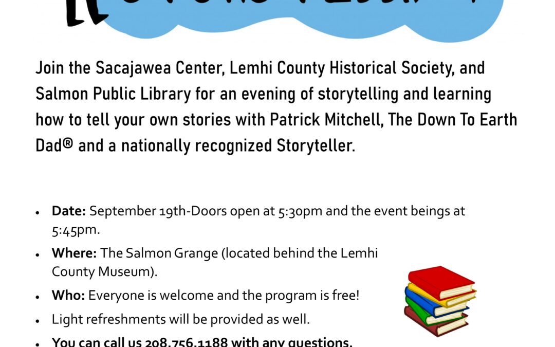 Story Telling Event: September 19th!